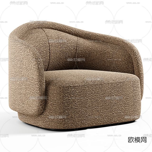 单人沙发免费3d模型下载