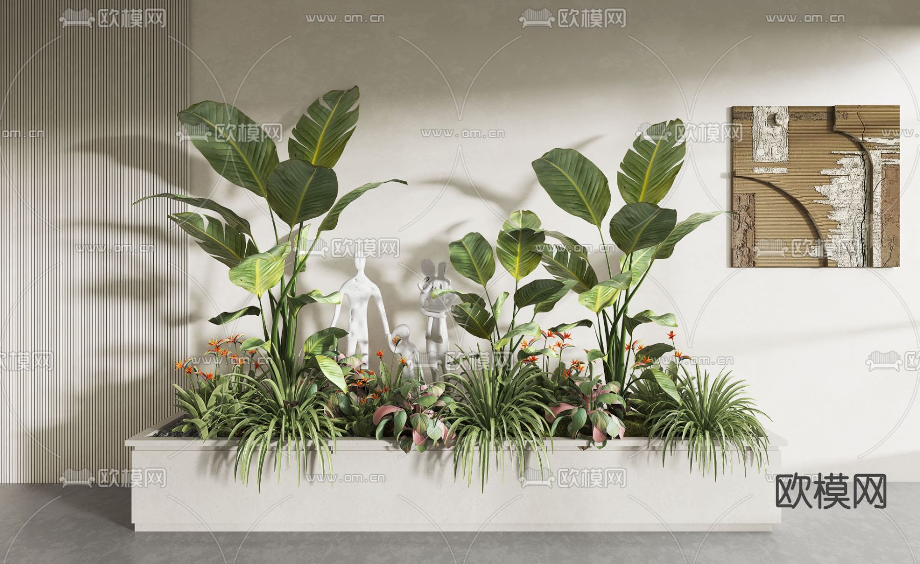 花箱 树池 花坛3d模型下载