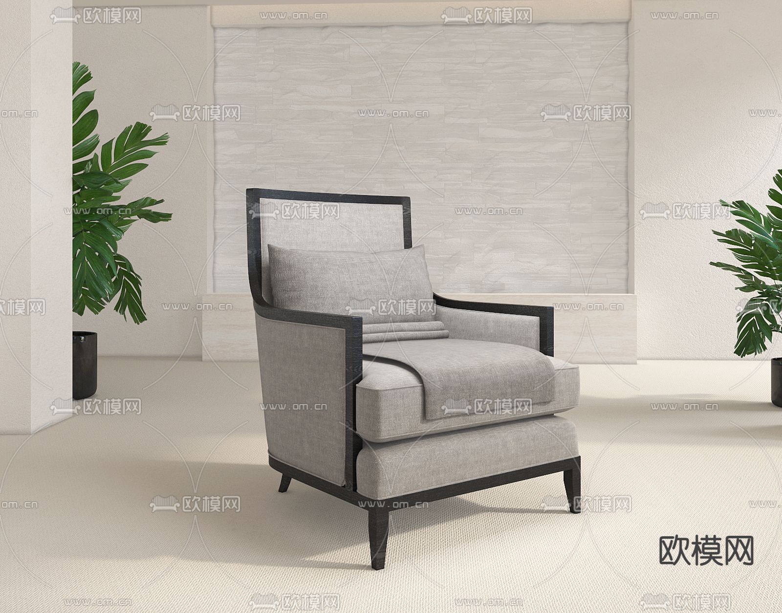 休闲沙发3d模型下载