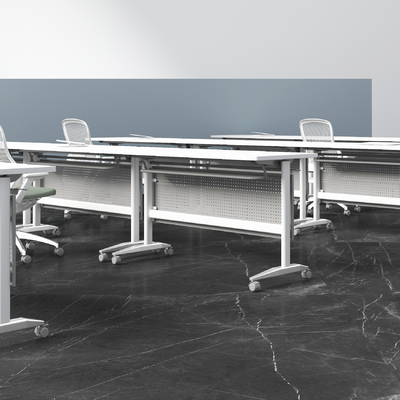  卡位 办公桌 培训桌su模型 