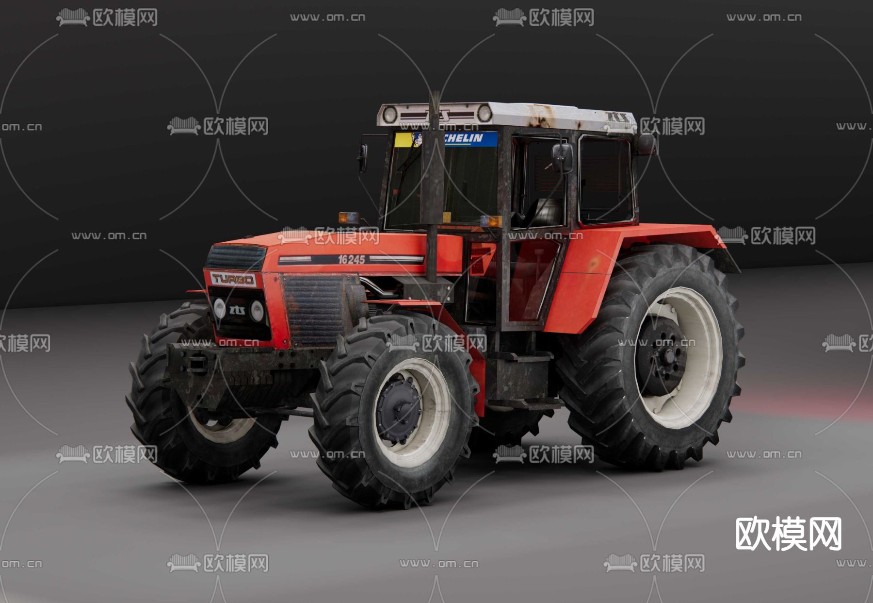 大型拖拉机su模型下载（渲染图4）