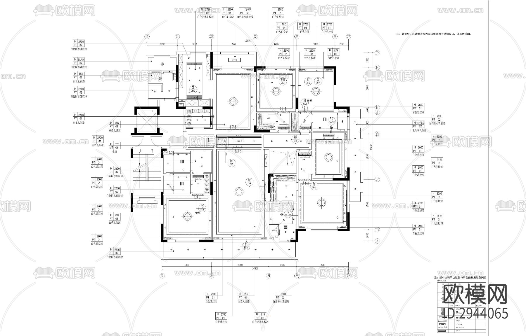 家装CAD施工图下载（渲染图1）