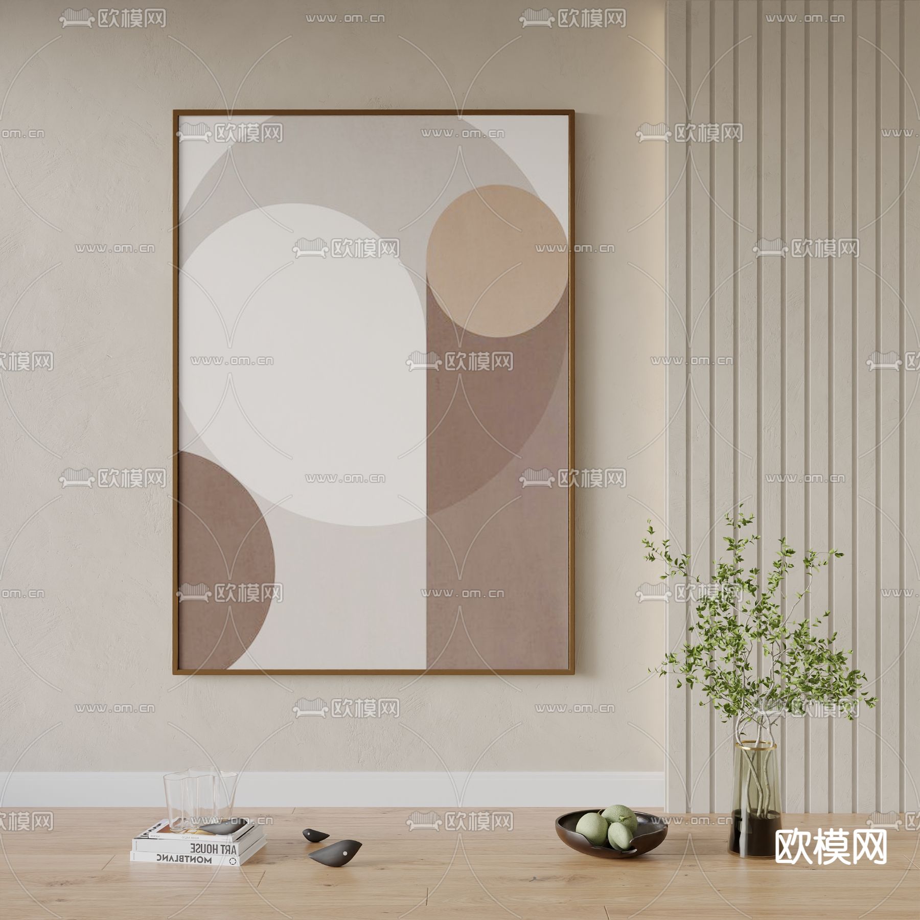 装饰画 简约画 艺术画3d模型下载