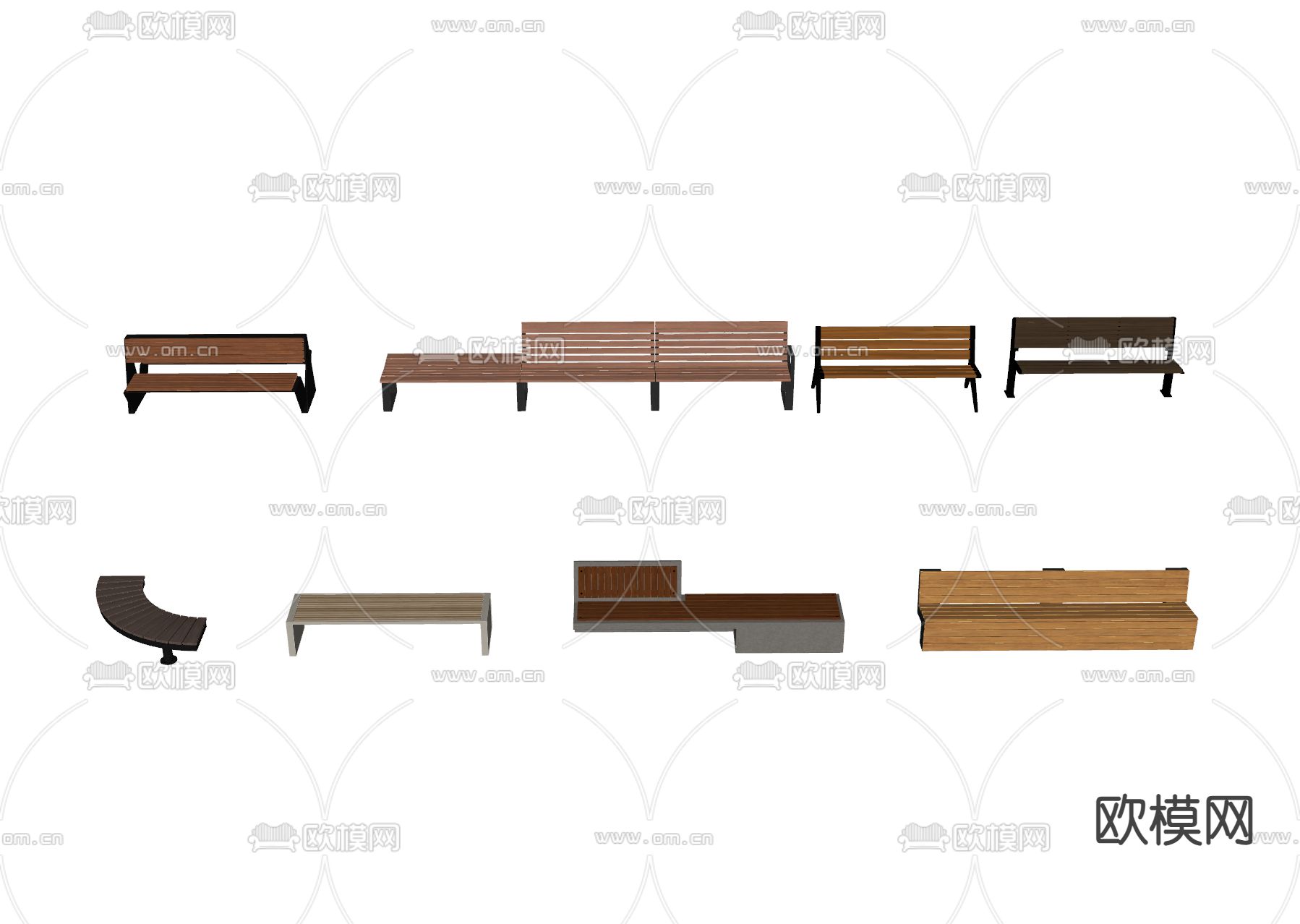 户外椅子su模型下载（渲染图1）