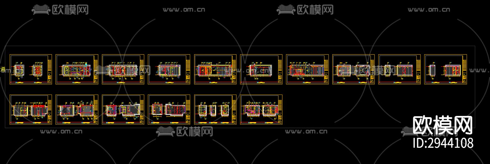 家装CAD施工图下载（渲染图4）