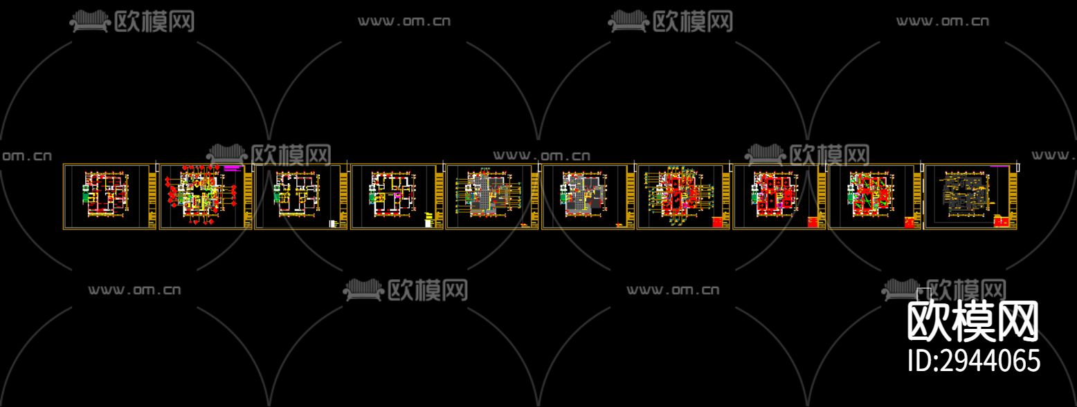 家装CAD施工图下载（渲染图3）