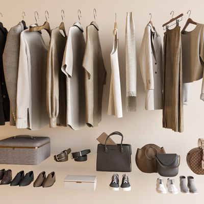  衣服 男士外套 包包 鞋子 皮鞋 服饰su模型 