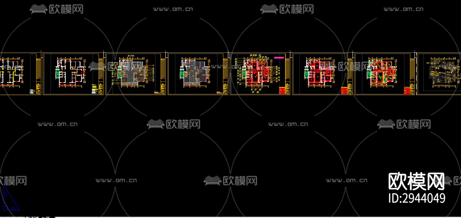 家装CAD施工图下载（渲染图3）