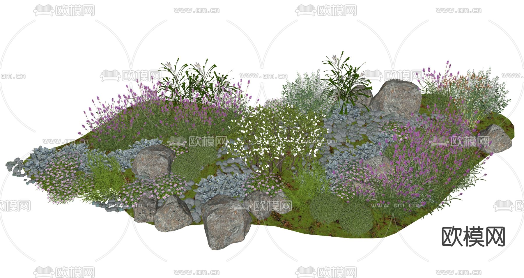 灌木丛 花草su模型下载（渲染图2）