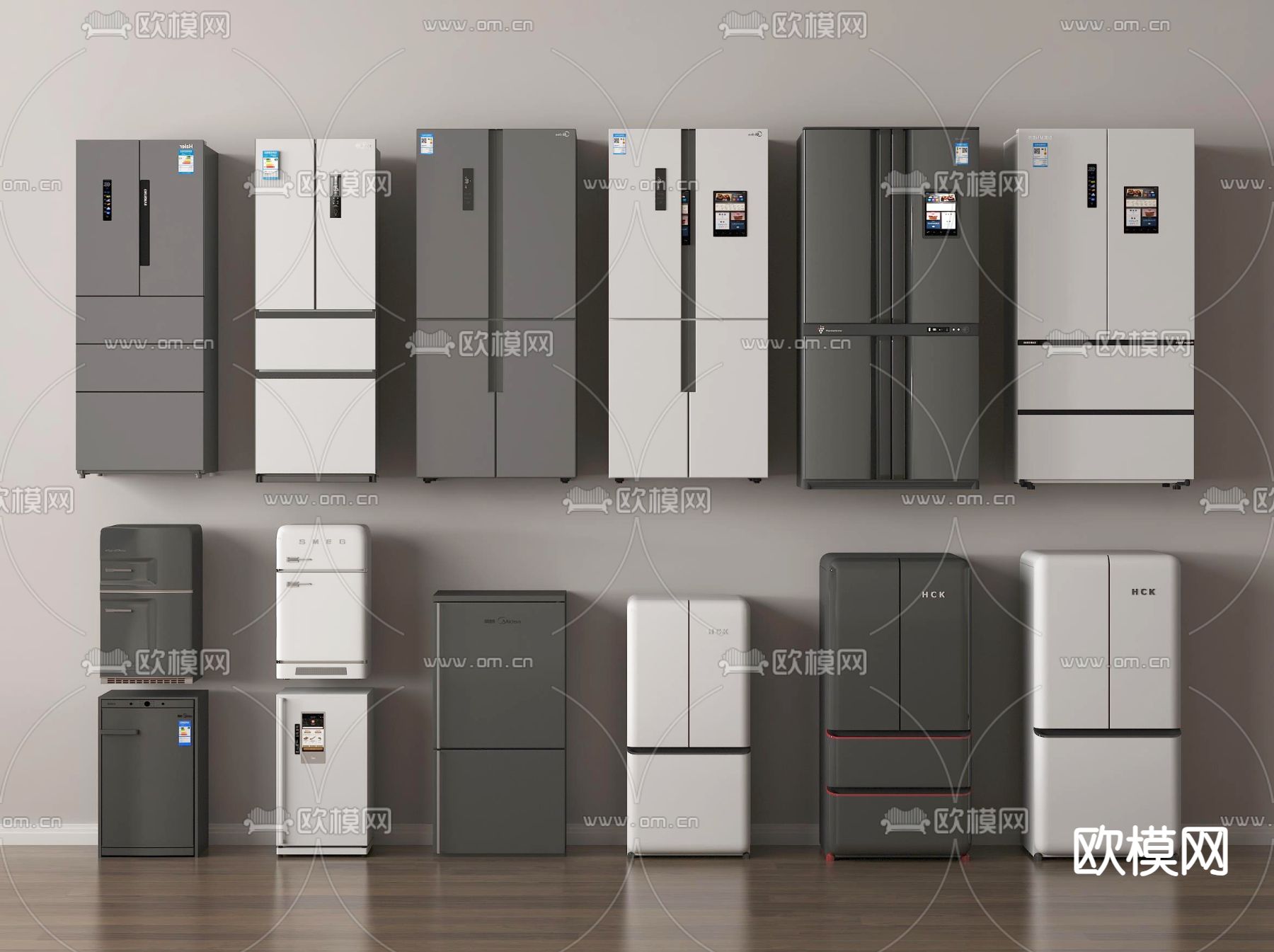 双开门冰箱 智能冰箱 小冰箱 迷你冰箱3d模型下载