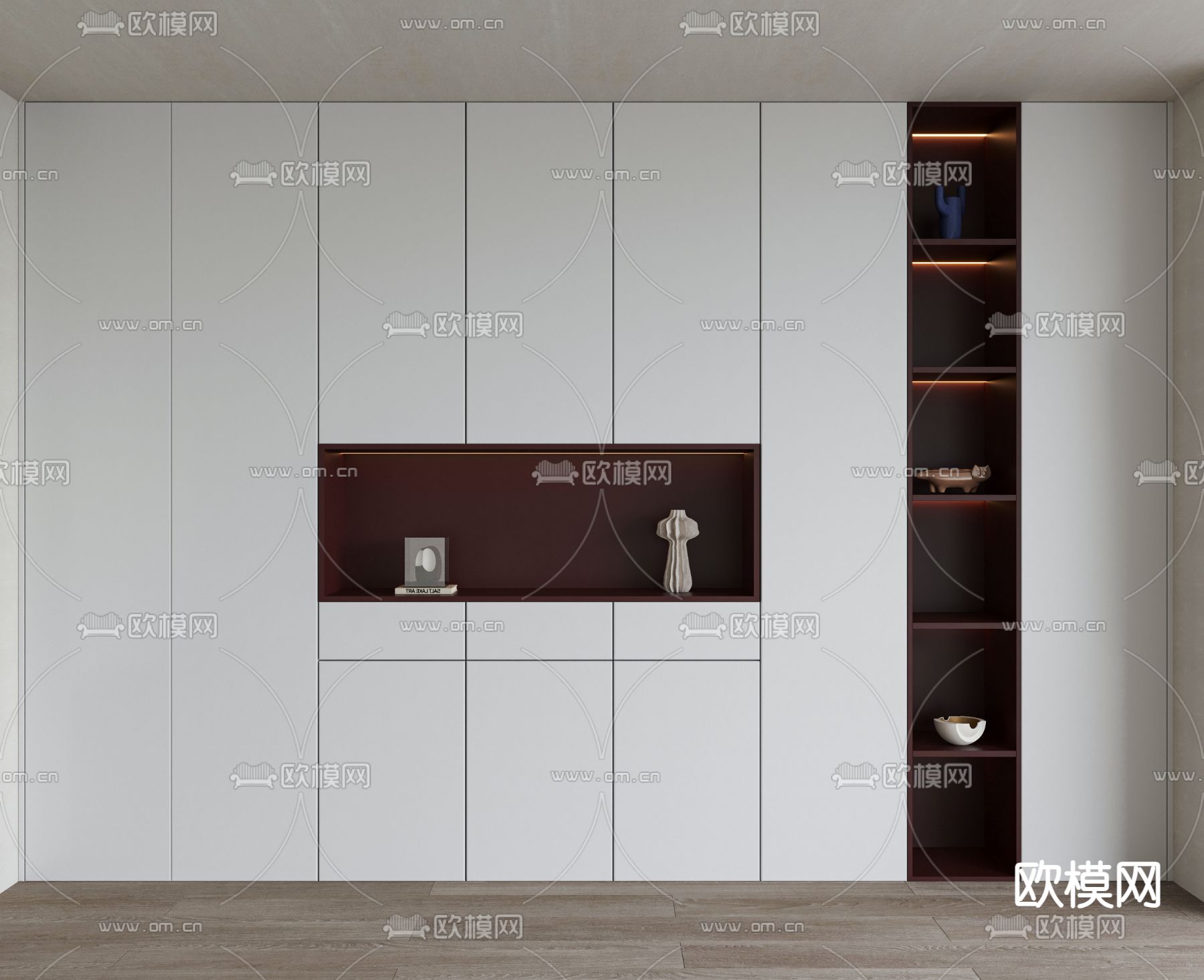 现代装饰柜 鞋柜3d模型下载