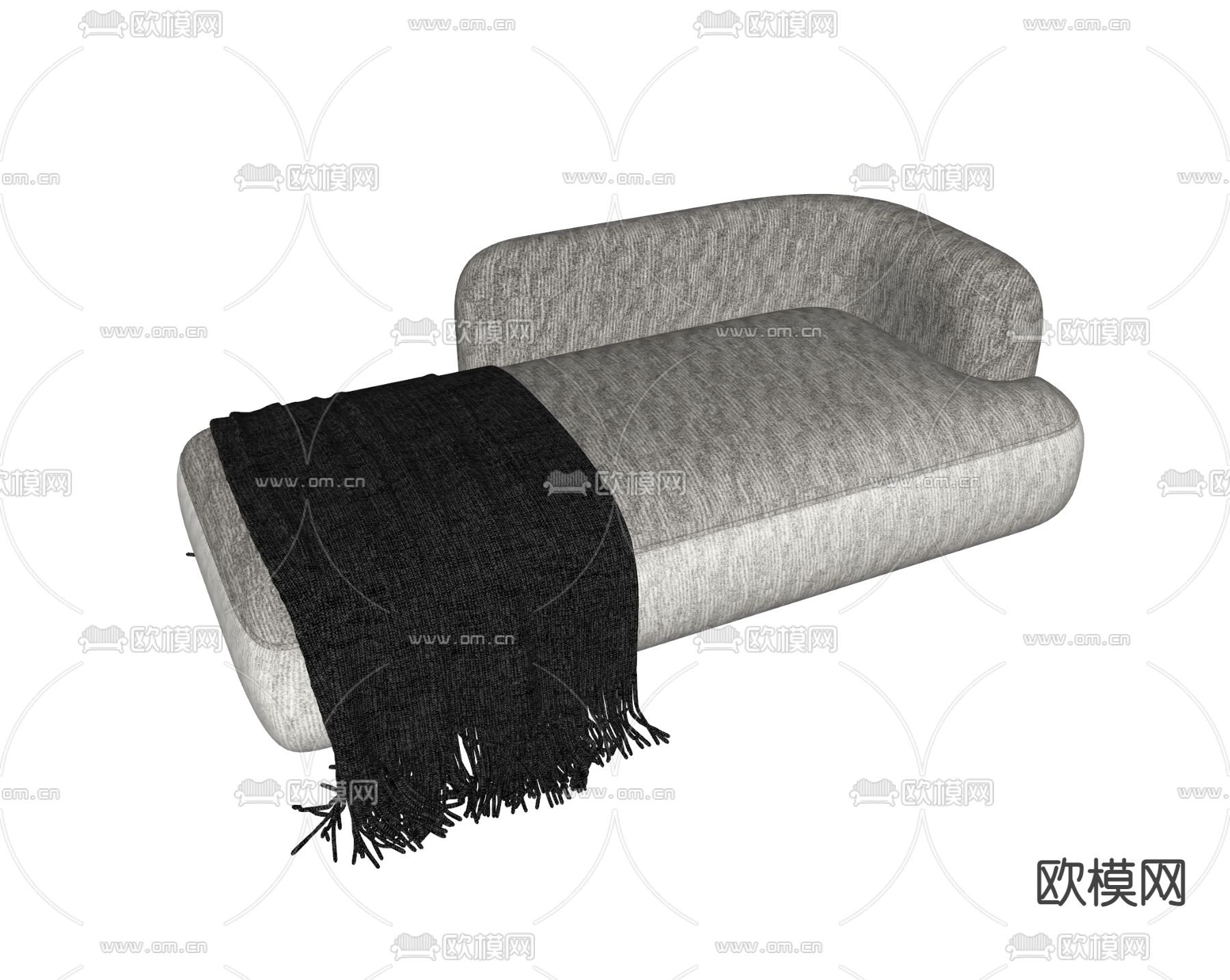 B&B贵妃椅su模型下载（渲染图2）