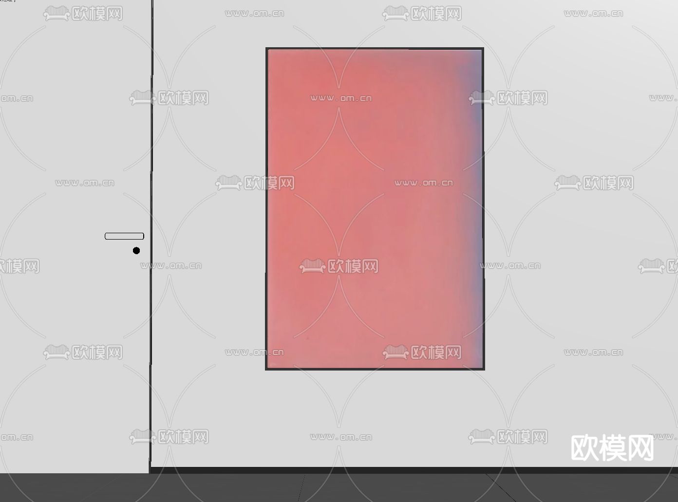 孟菲斯装饰画 挂画 抽象画3d模型下载（渲染图2）
