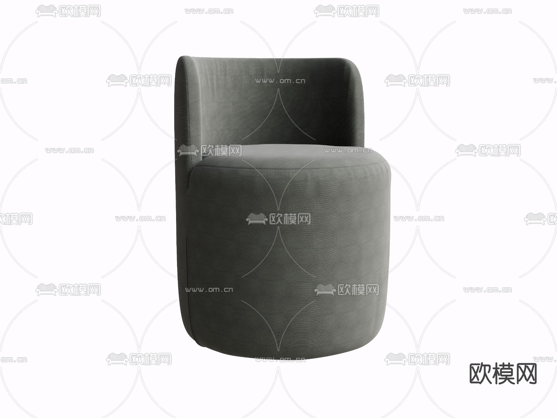 现代简约凳子su模型下载（渲染图2）