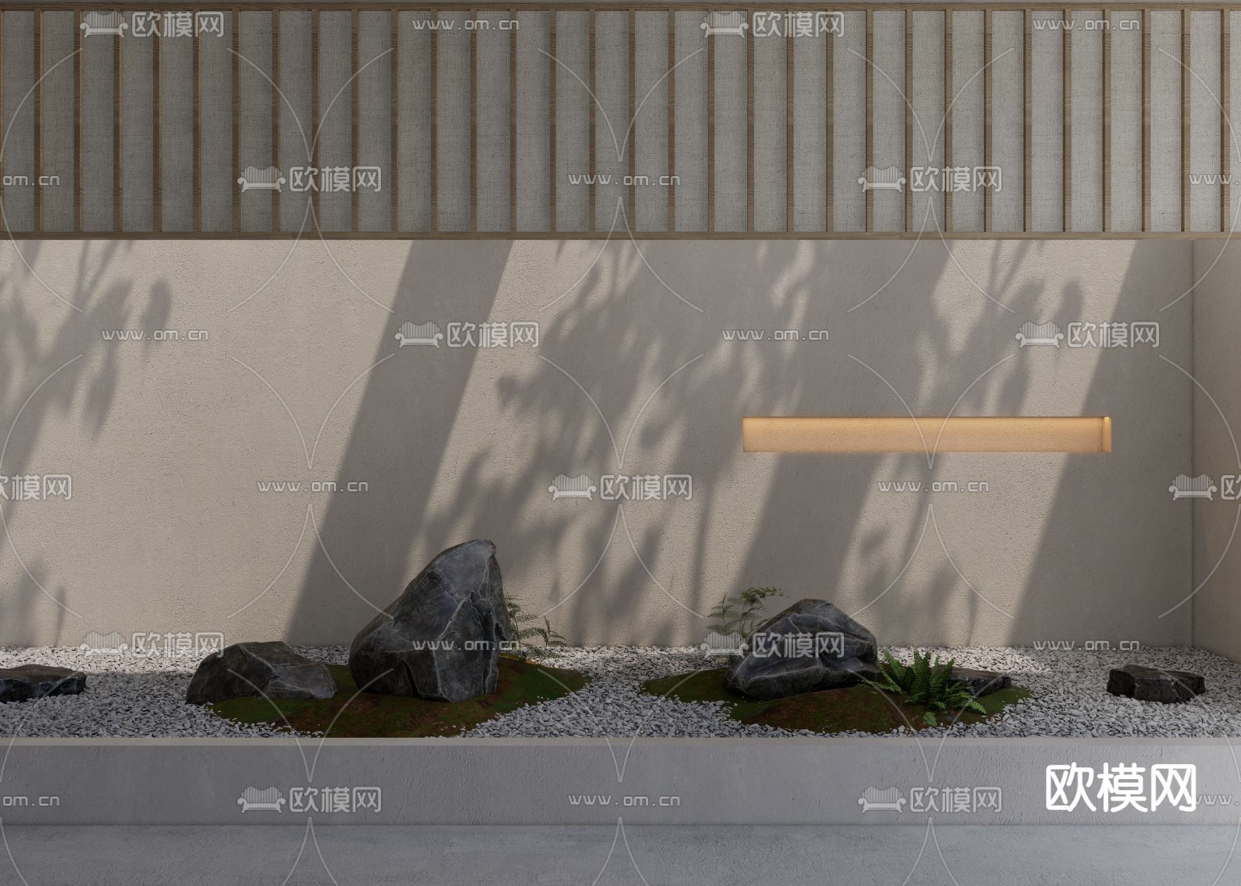 景观小品 石头造景3d模型下载