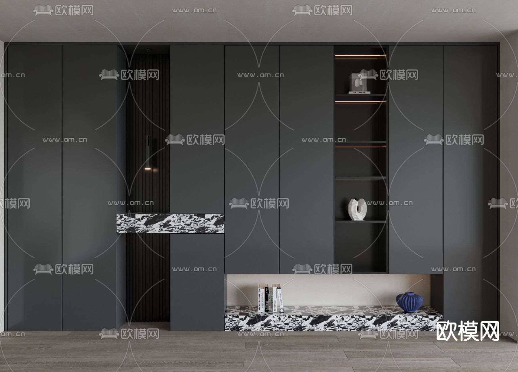 玄关柜 装饰柜3d模型下载