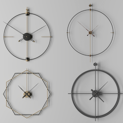  现代钟表 时钟su模型 