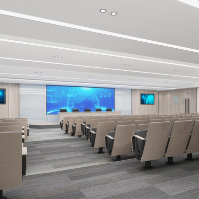  阶梯会议室 报告厅 培训室 合班教室su模型 