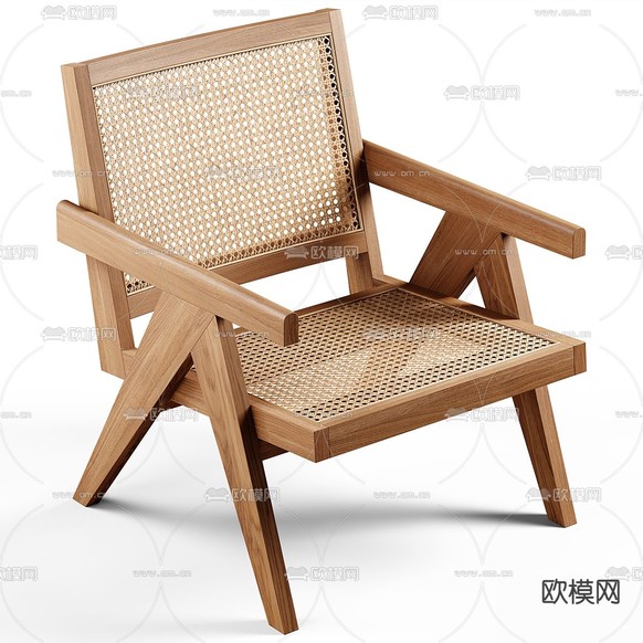 藤编椅子 休闲椅3d模型下载