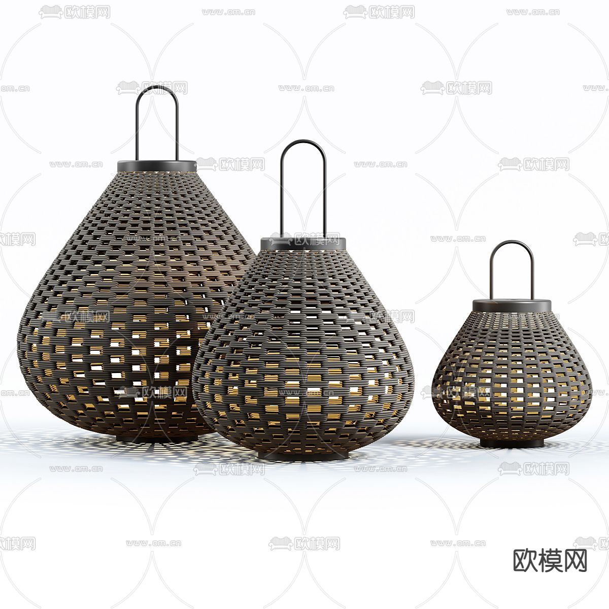 东南亚地灯 草坪灯 景观灯su模型下载（渲染图1）