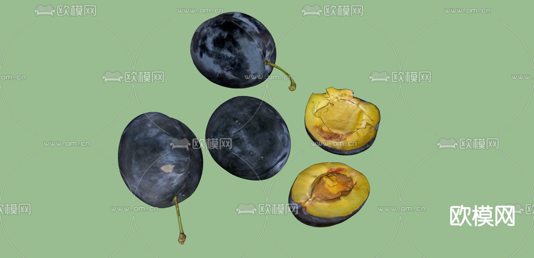 西梅su模型下载（渲染图1）