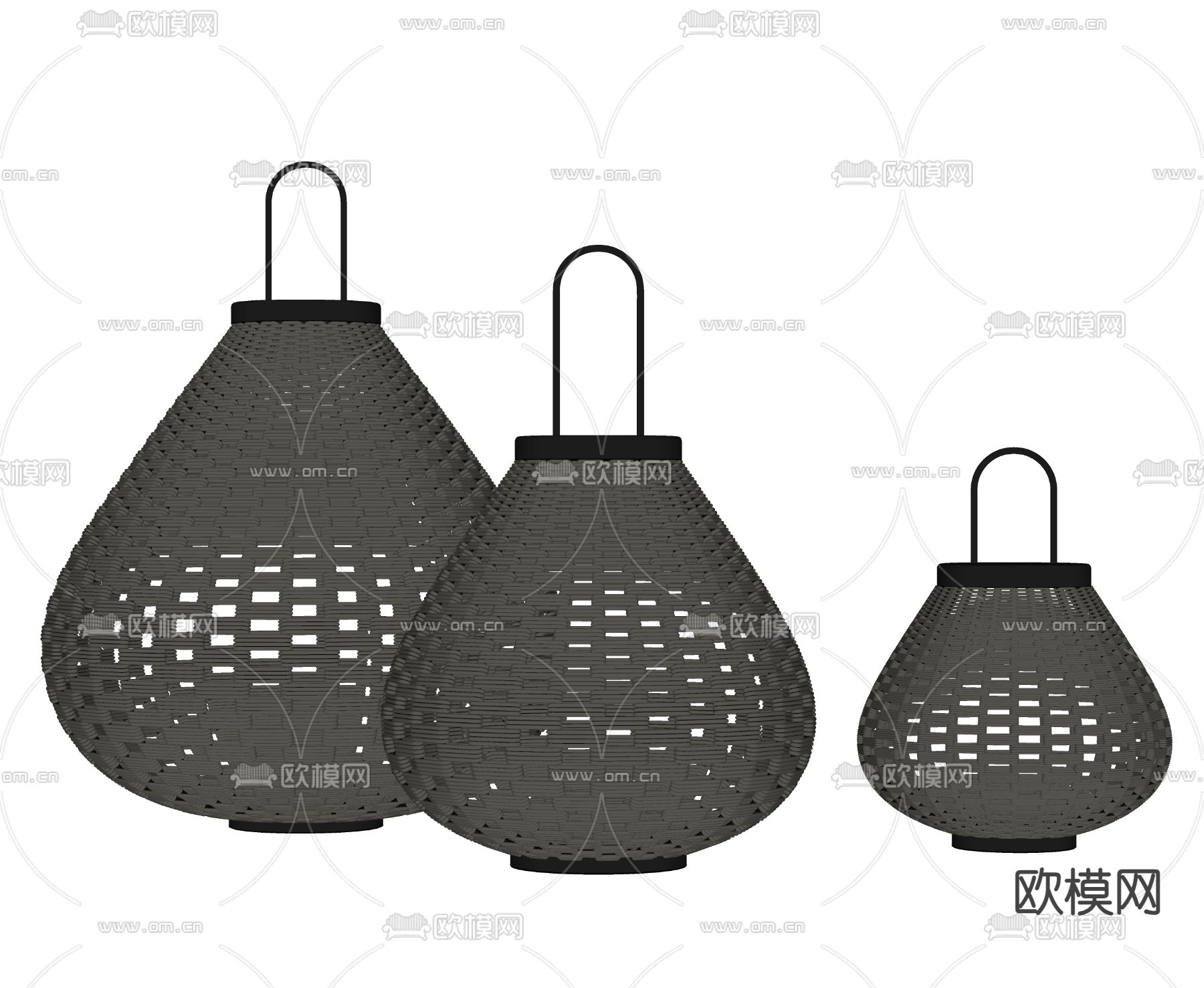 东南亚地灯 草坪灯 景观灯su模型下载（渲染图2）