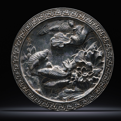  新中式工艺石雕 荷花石雕su模型 