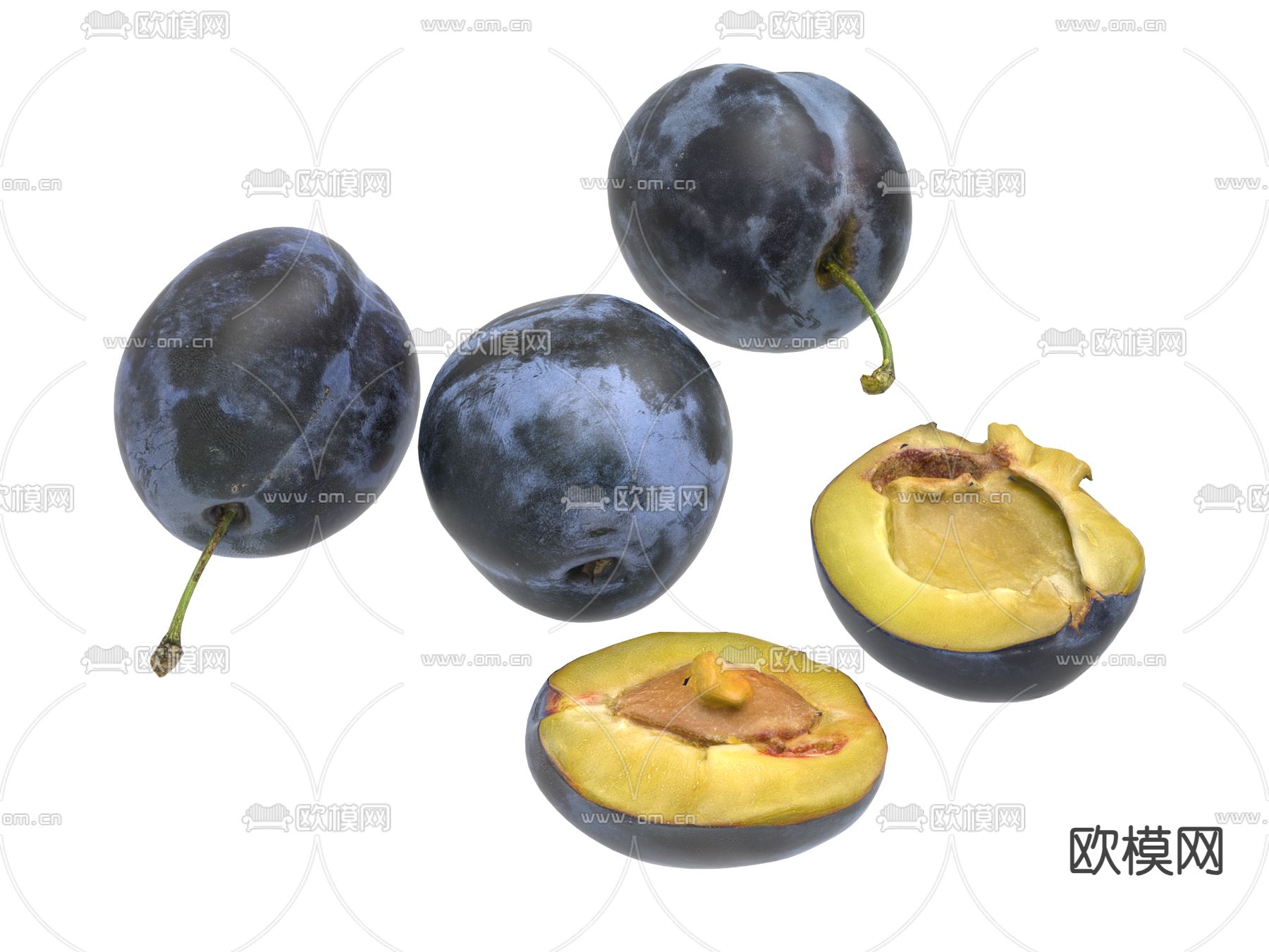 西梅su模型下载（渲染图2）