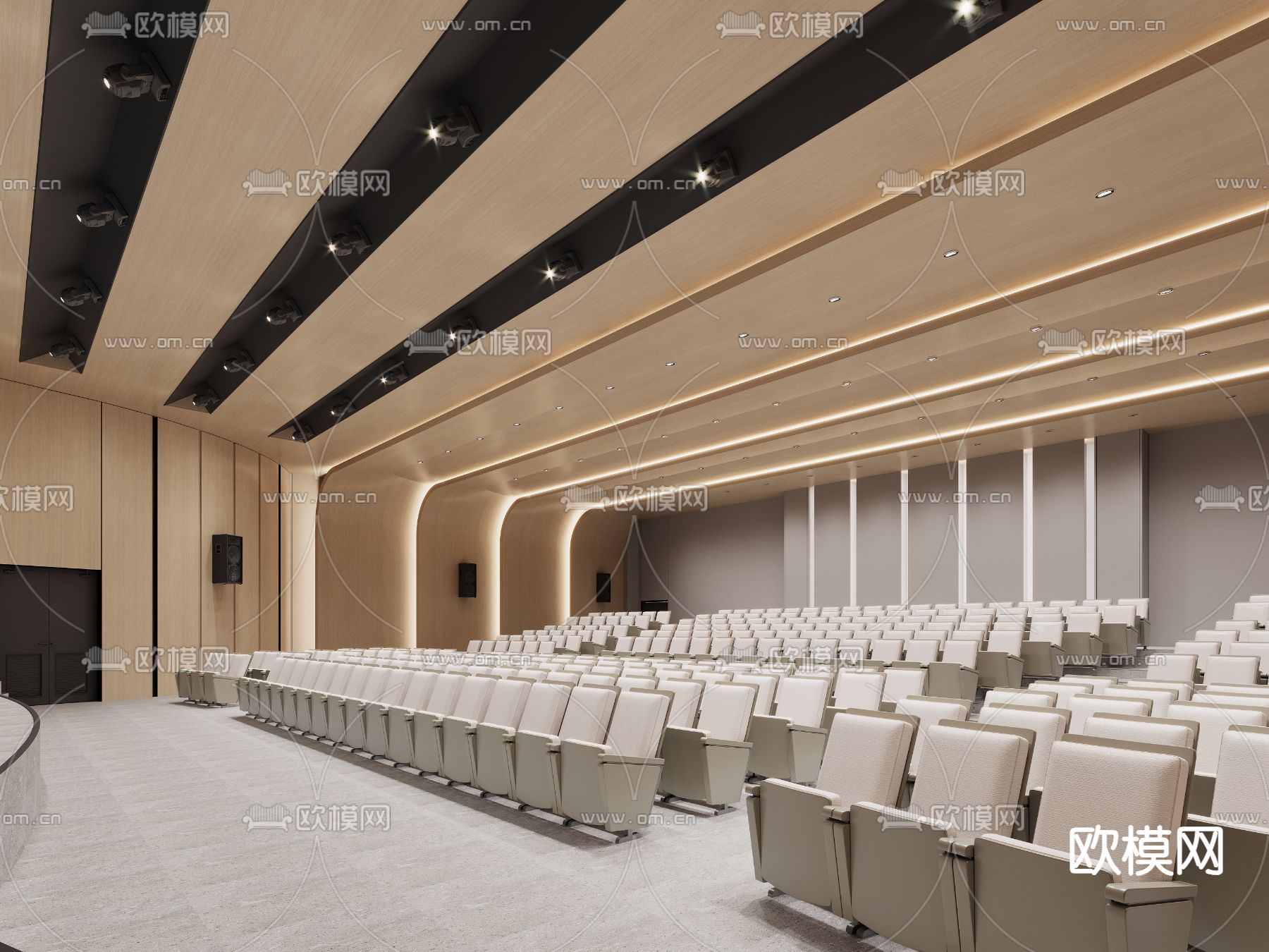 剧院 电影院3d模型下载（渲染图3）