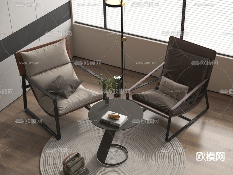 现代椅子 休闲椅3d模型下载