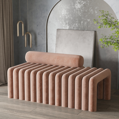  现代沙发凳su模型 