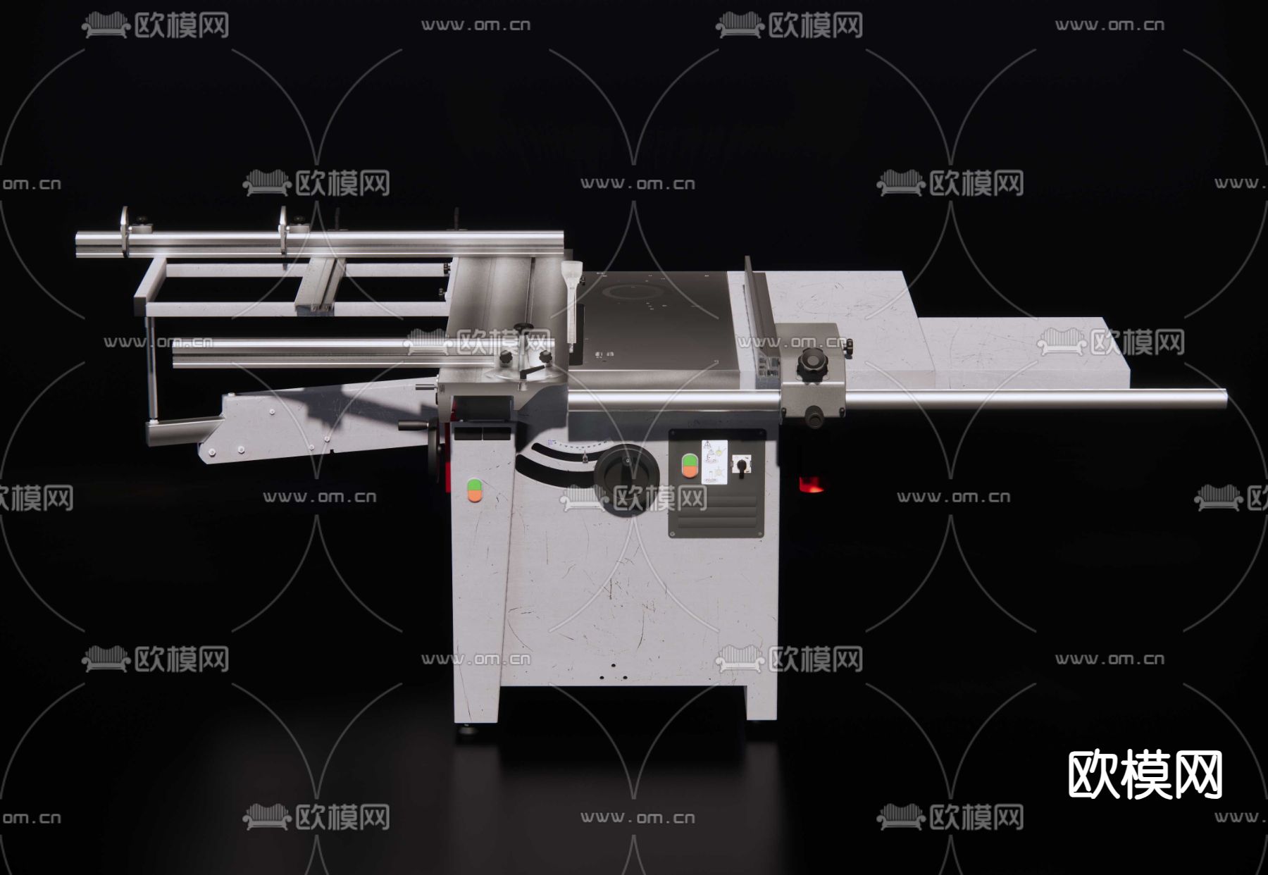 木工机械 木工裁板机su模型下载（渲染图2）