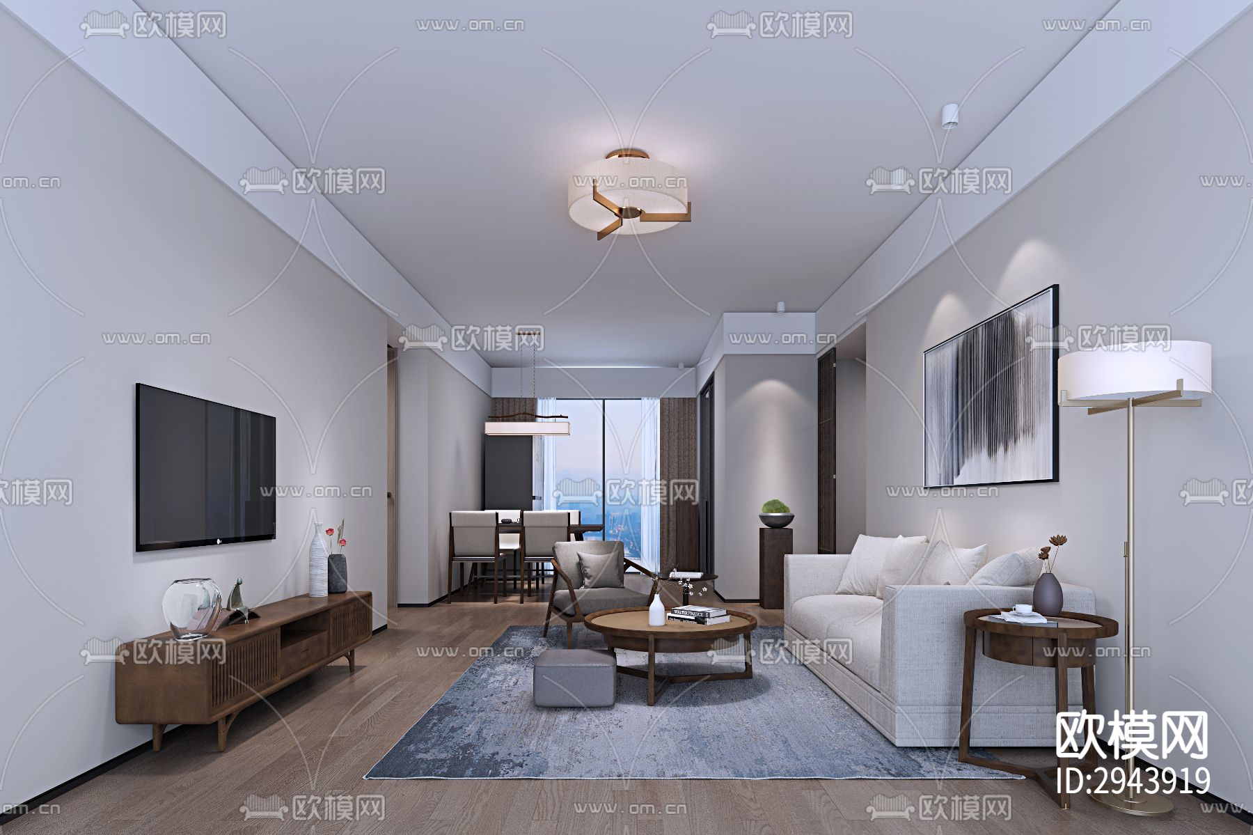 家装cad施工图下载（渲染图1）