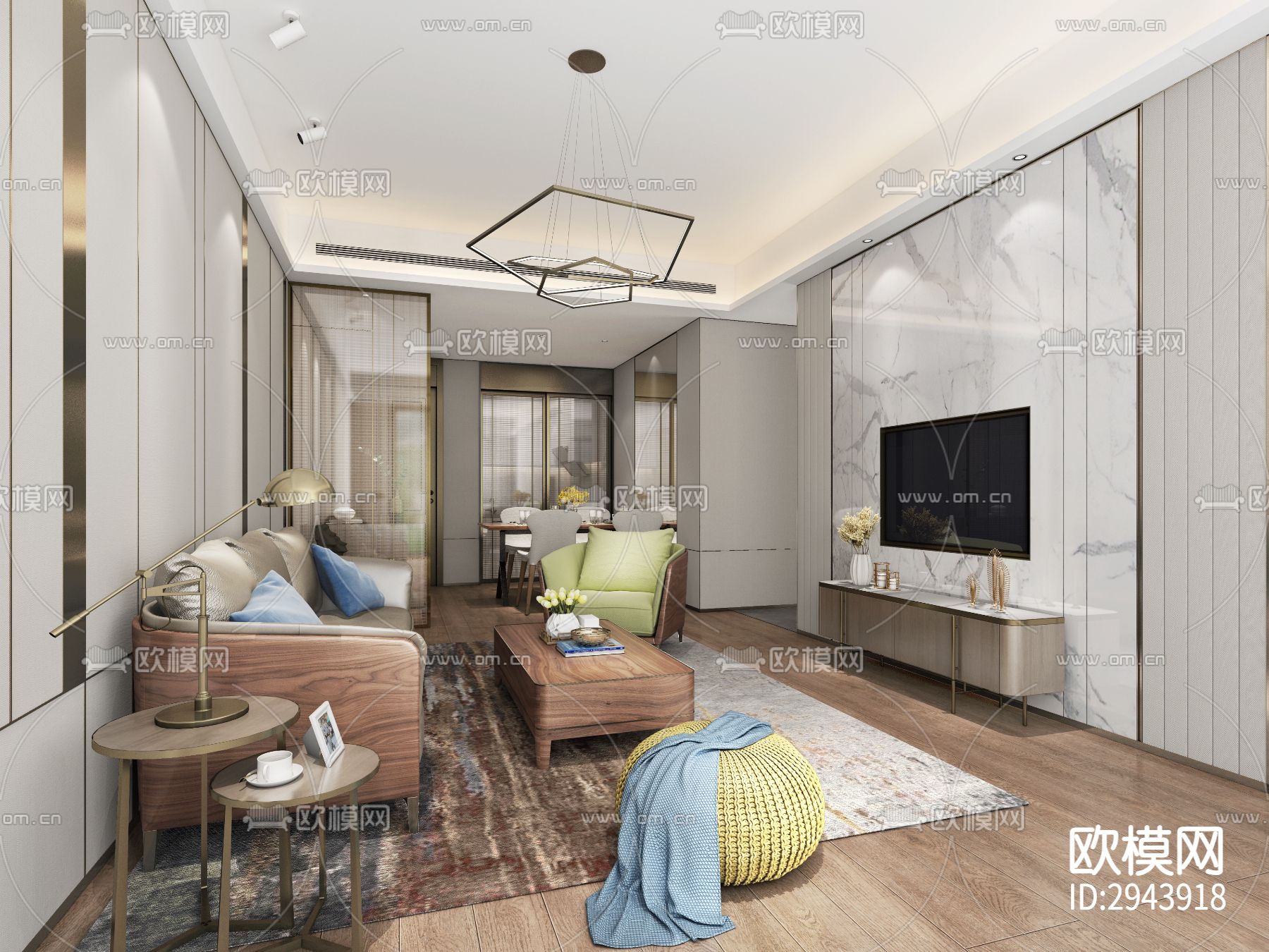 家装cad施工图下载（渲染图2）