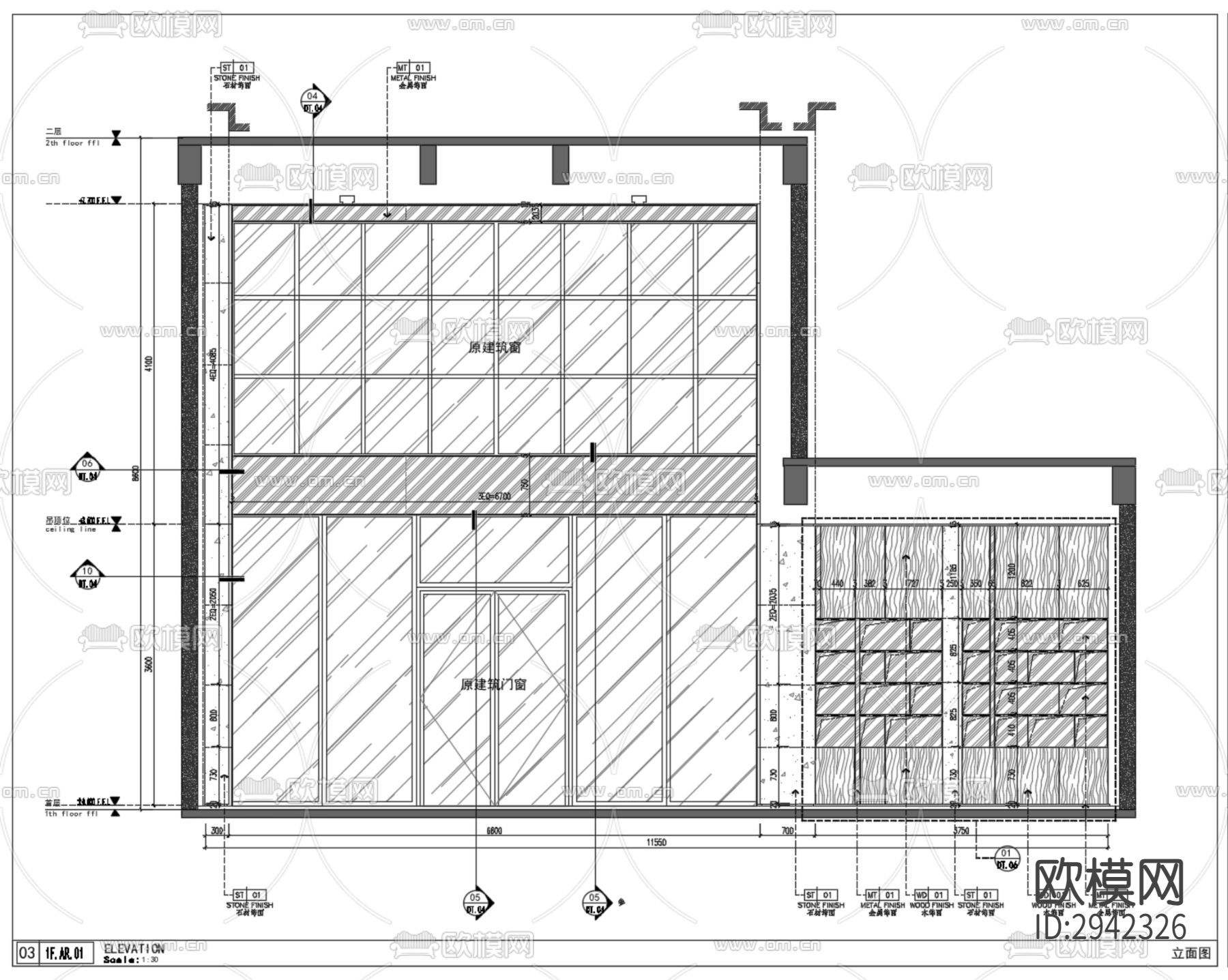 成都合能枫丹铂麓公区大堂cad施工图下载（渲染图7）