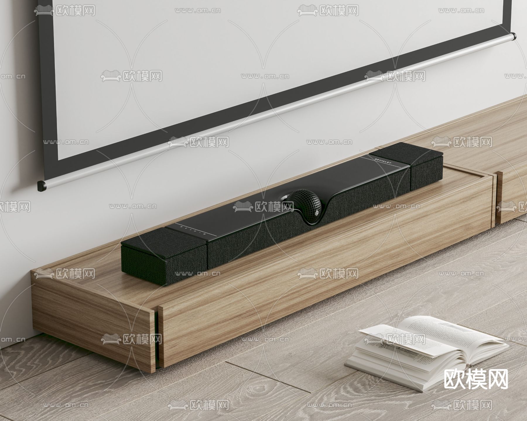 DEVIALET帝瓦雷回音壁 音响su模型下载（渲染图2）