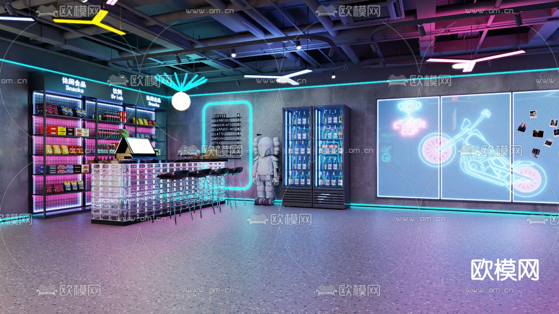 狼人杀 剧本杀3d模型下载（渲染图3）