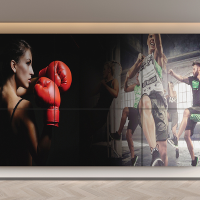  健身广告牌su模型 