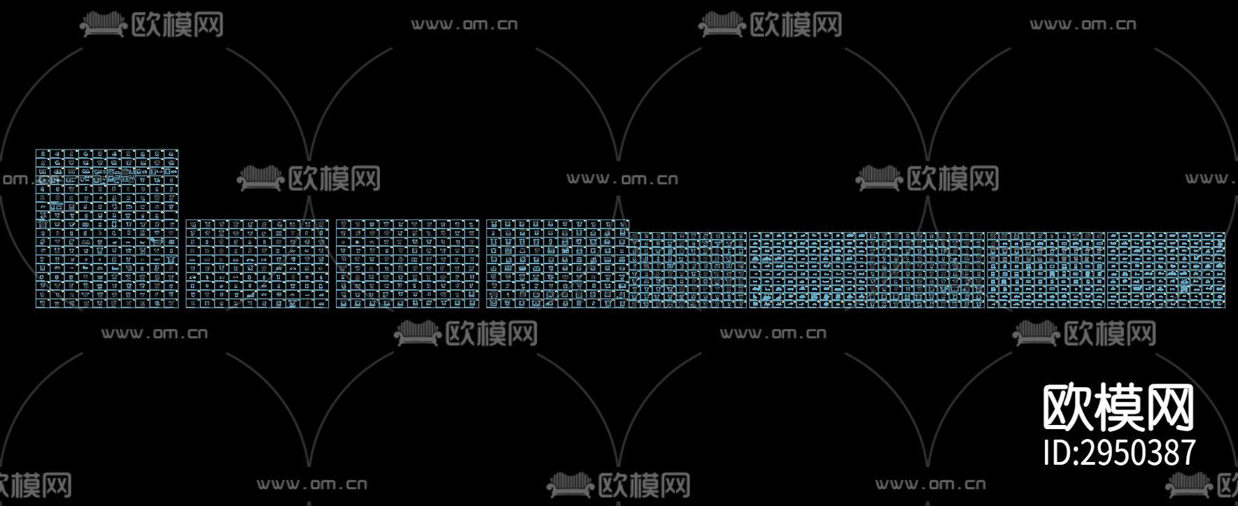 床品cad图库下载