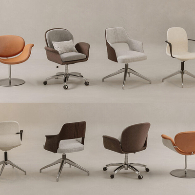  办公椅 班前椅 职员椅 会议椅su模型 