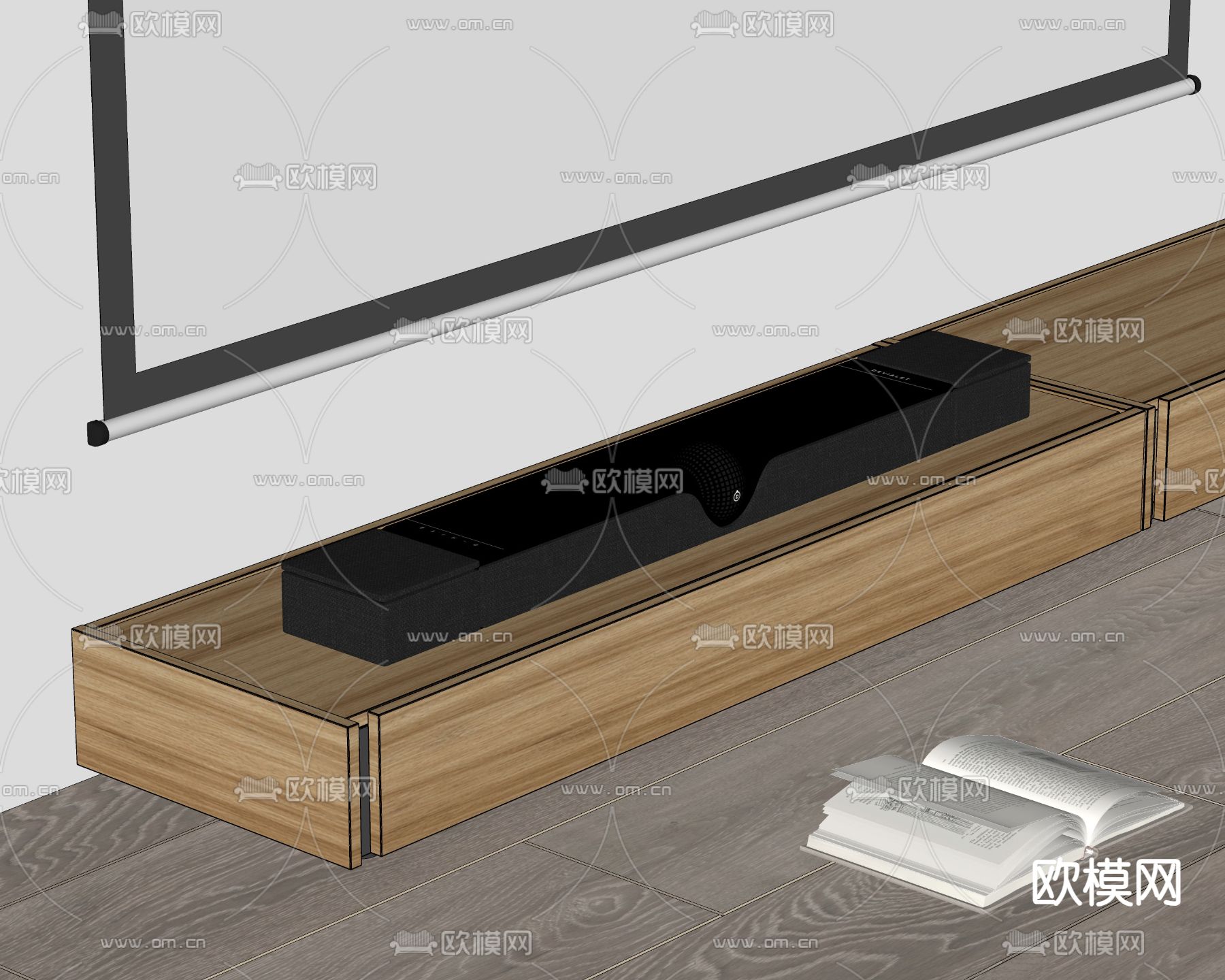 DEVIALET帝瓦雷回音壁 音响su模型下载（渲染图1）