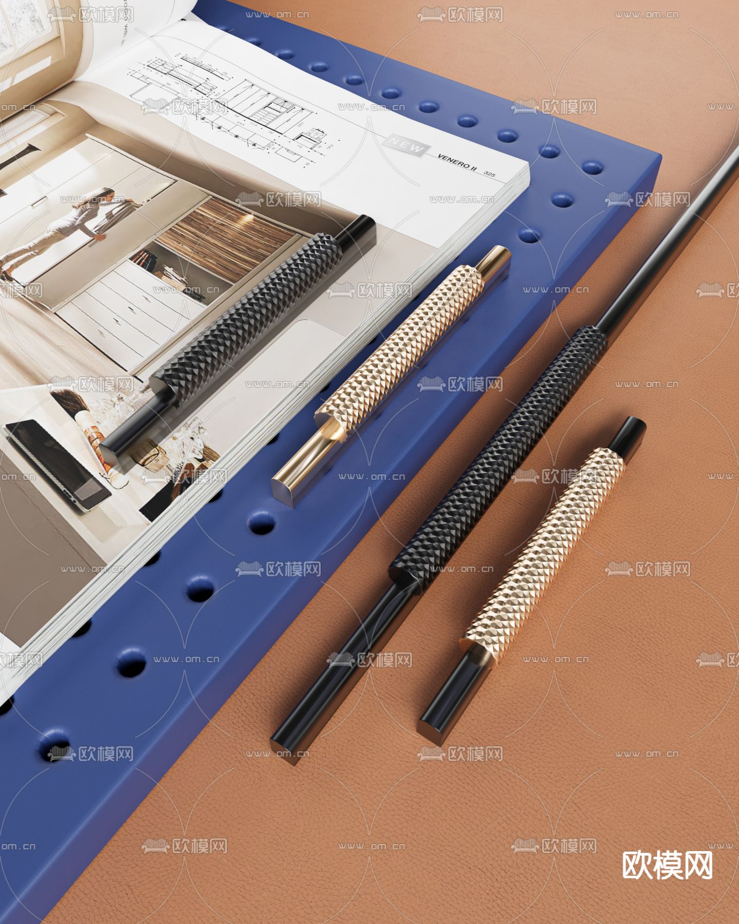 门把手 柜门把手 拉手3d模型下载