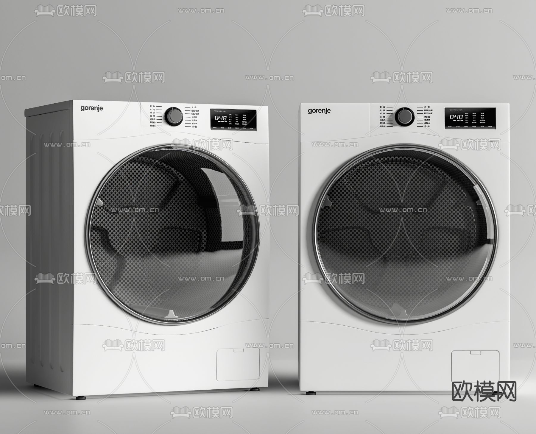 洗衣机 烘干机su模型