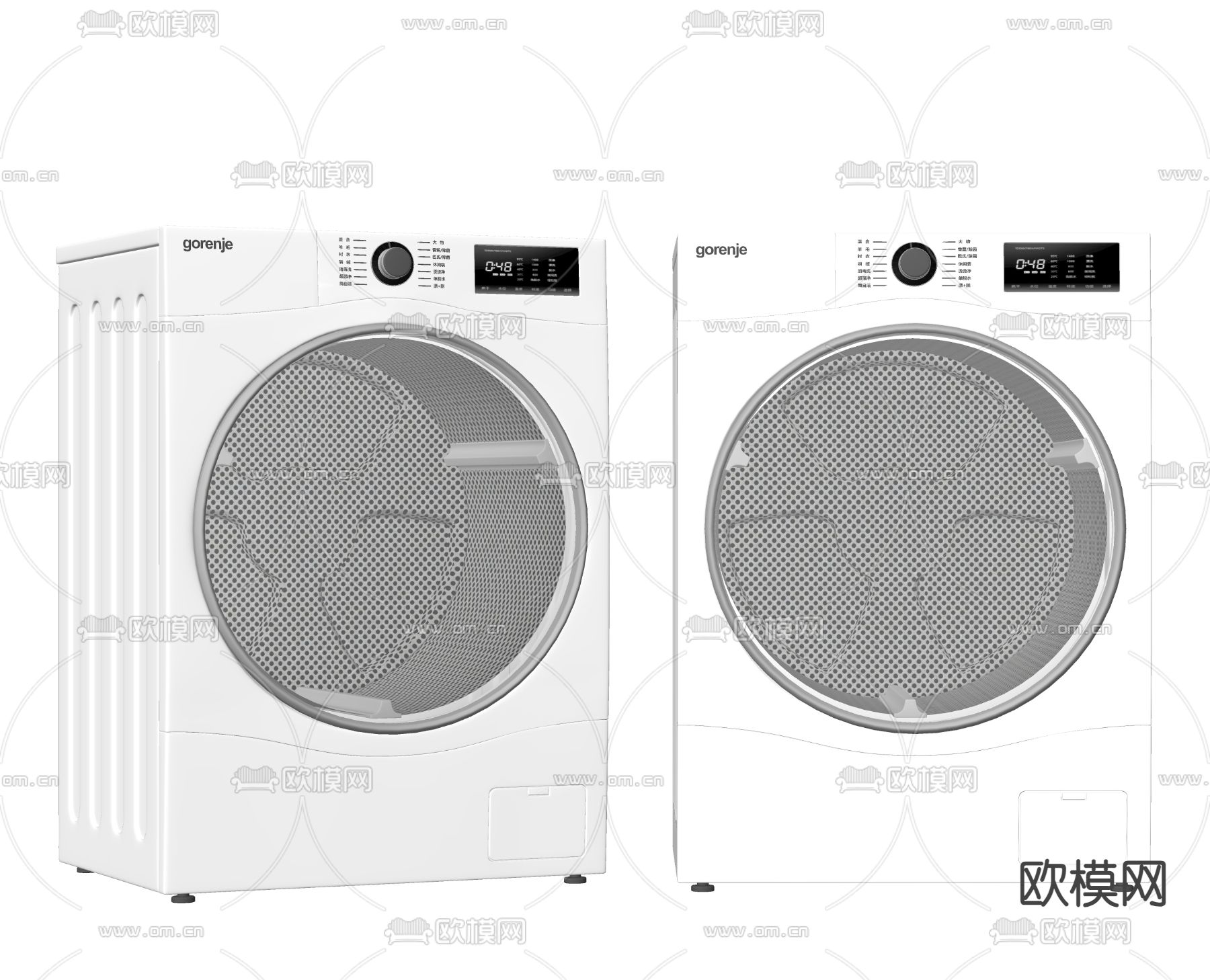 洗衣机 烘干机su模型