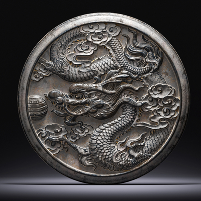  新中式山水砖雕su模型 