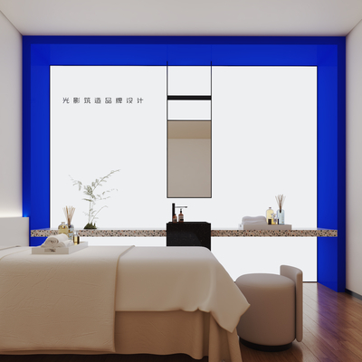  现代美容SPA 美容美发店su模型 