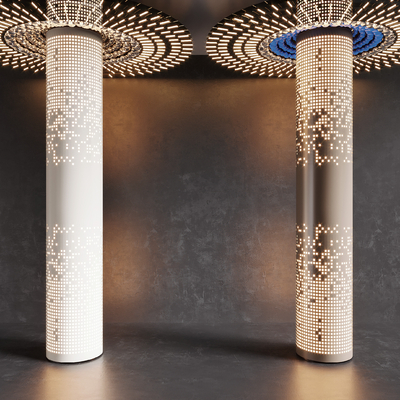  异形柱子 装饰柱子 造型柱子su模型 