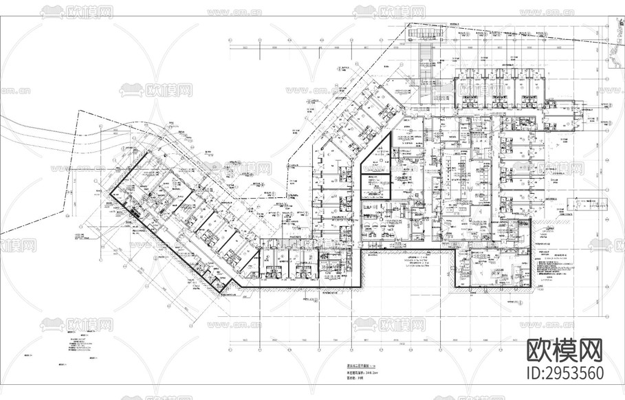 新中式酒店建筑cad施工圖下載(渲染圖3)