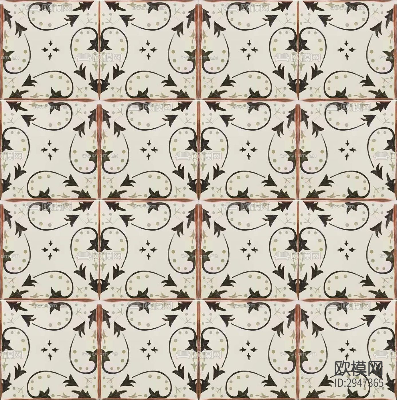 无缝复古北欧瓷砖下载