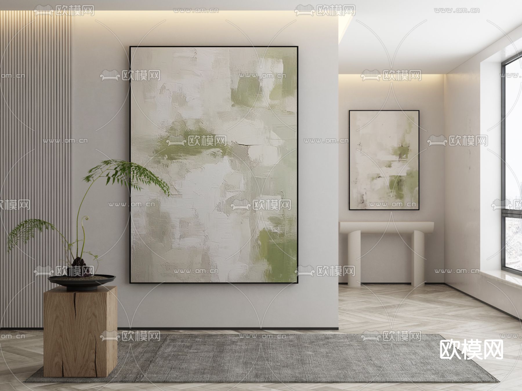 肌理画 装饰画3d模型下载